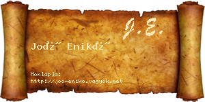 Joó Enikő névjegykártya